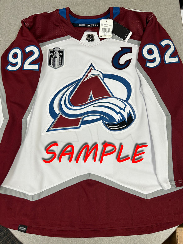 ANY NAME AND NUMBER 2022 STANLEY CUP FINAL COLORADO AVALANCHE HOME OR AWAY AUTHENTIC ADIDAS NHL JERSEY (CUSTOMIZED PRIMEGREEN MODEL)