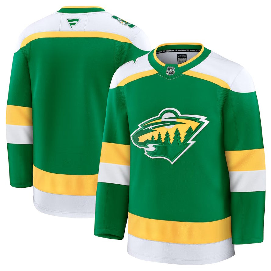 ANY NAME AND NUMBER MINNESOTA WILD THIRD FANATICS NHL JERSEY (CUSTOMIZED PREMIUM MODEL)