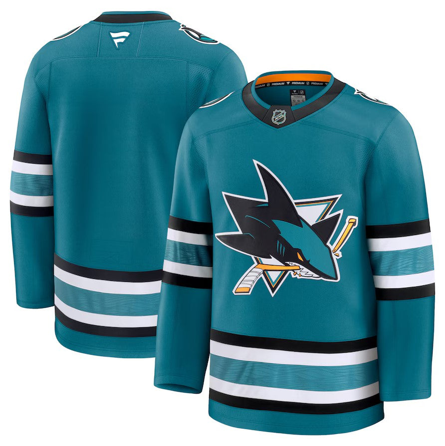 ANY NAME AND NUMBER SAN JOSE SHARKS HOME OR AWAY FANATICS NHL JERSEY (CUSTOMIZED PREMIUM MODEL)