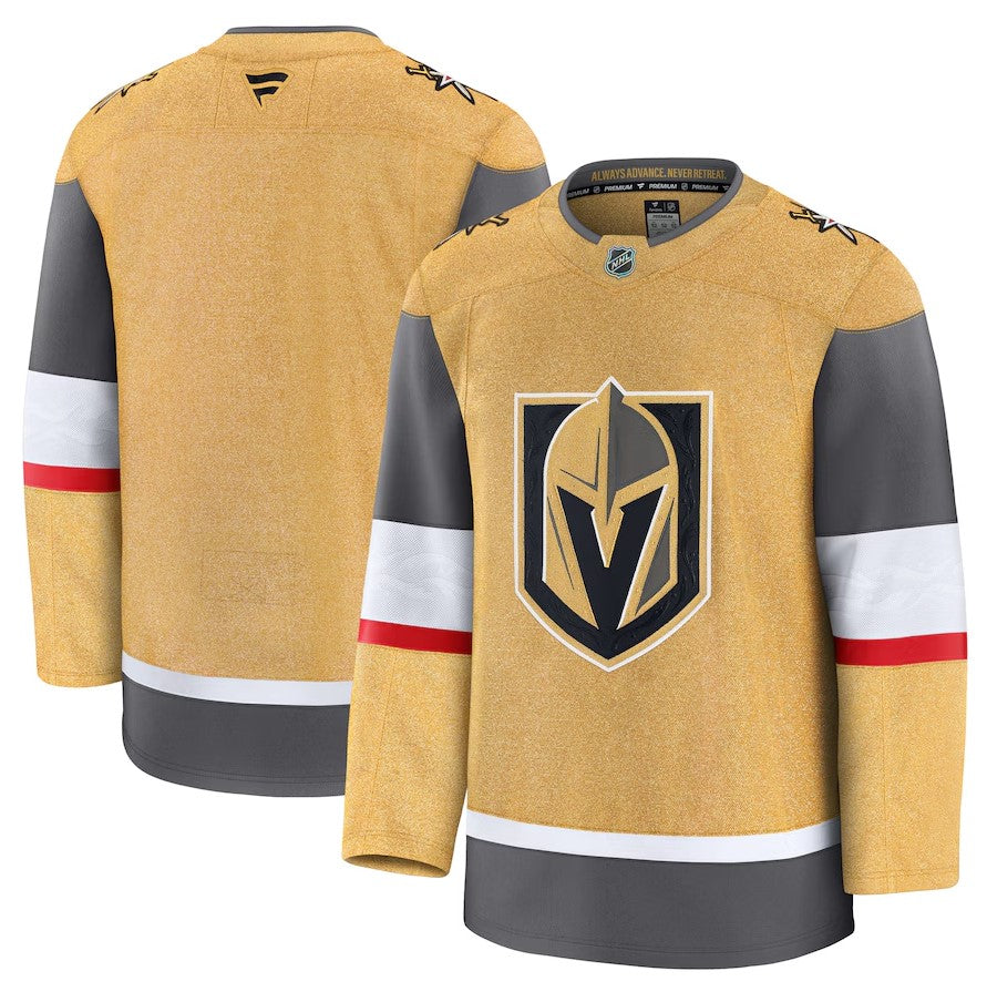 ANY NAME AND NUMBER VEGAS GOLDEN KNIGHTS HOME OR AWAY FANATICS NHL JERSEY (CUSTOMIZED PREMIUM MODEL)