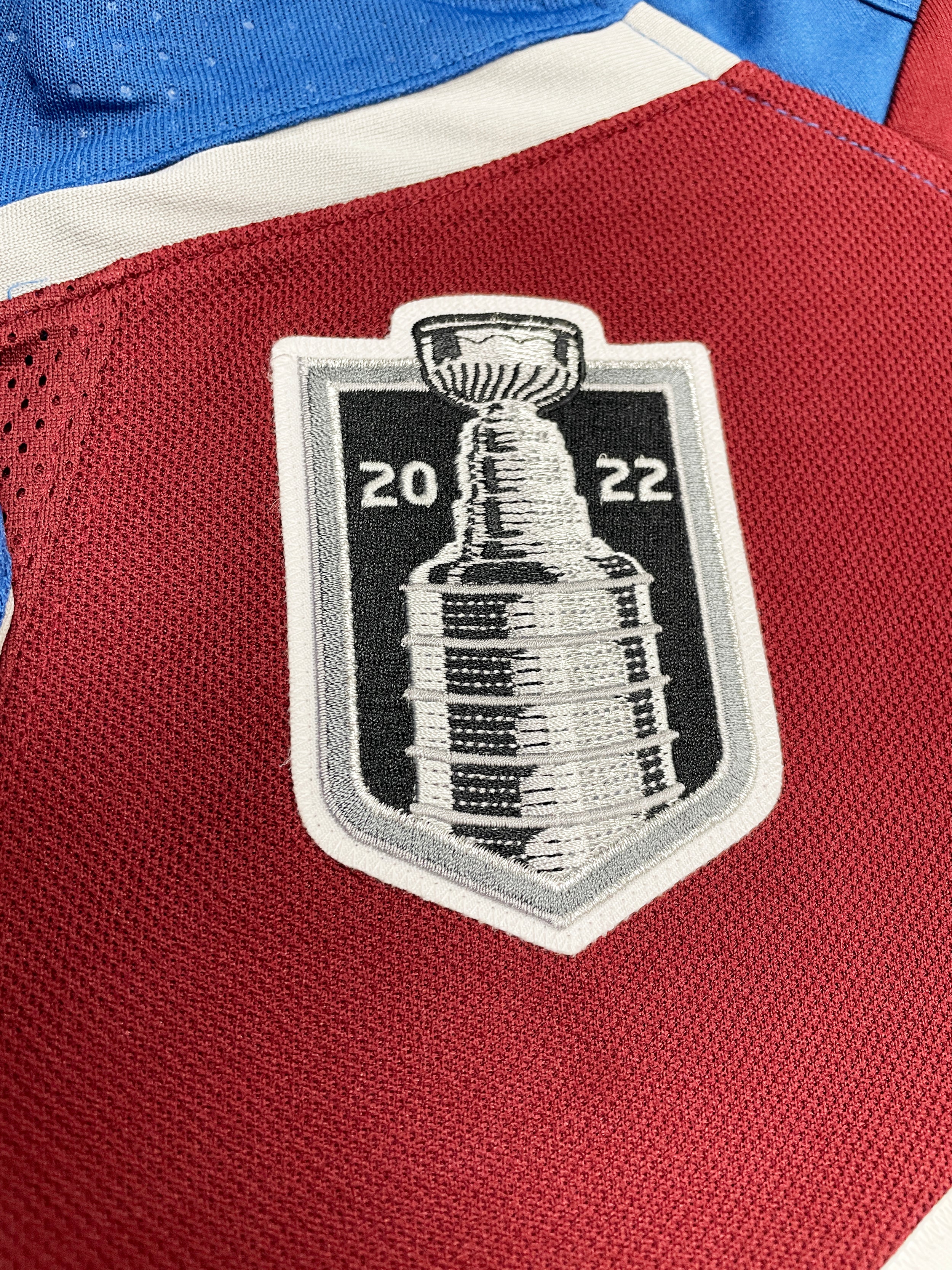 NWT-PRO-54 BLANK COLORADO AVALANCHE 2022 STANLEY CUP CCM/MASKA AUTHENTIC  JERSEY