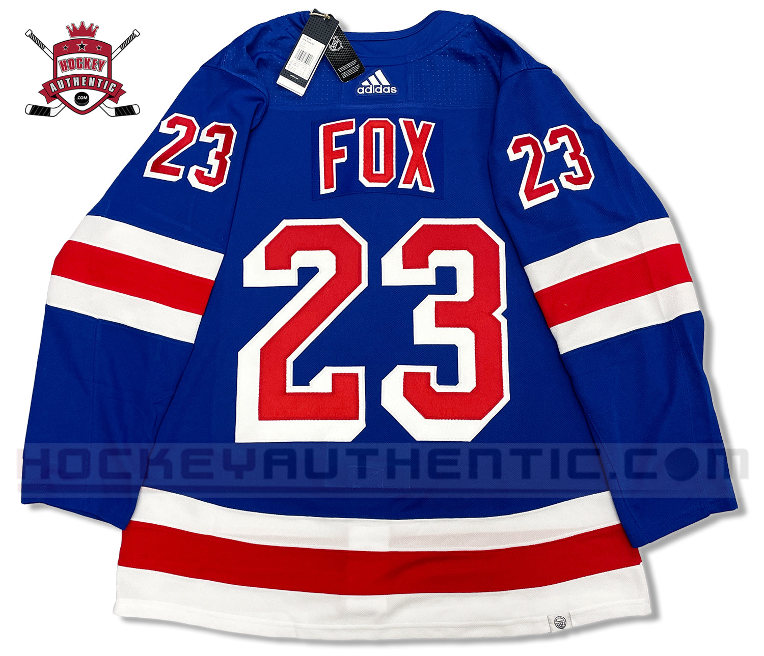 ANY NAME AND NUMBER NEW YORK RANGERS HOME OR AWAY AUTHENTIC ADIDAS