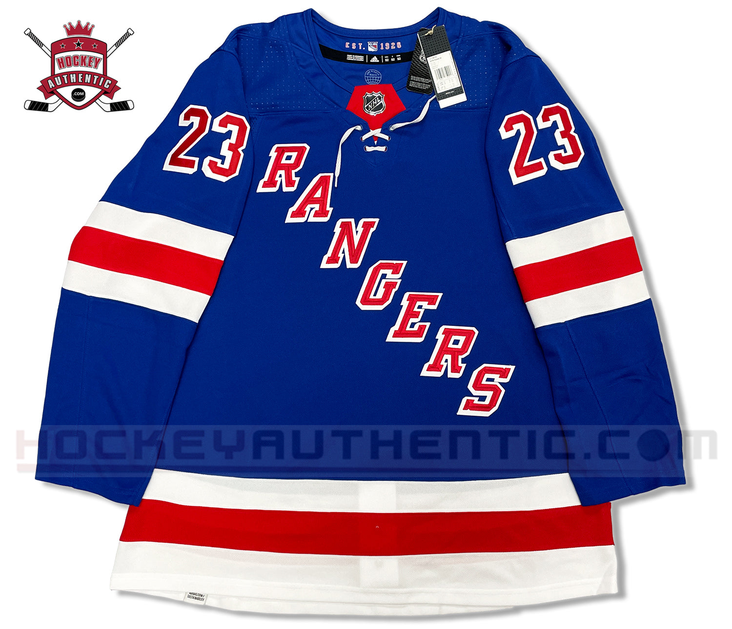 New York Rangers NHL Adidas MiC Team Issued Home Jersey Size 58+
