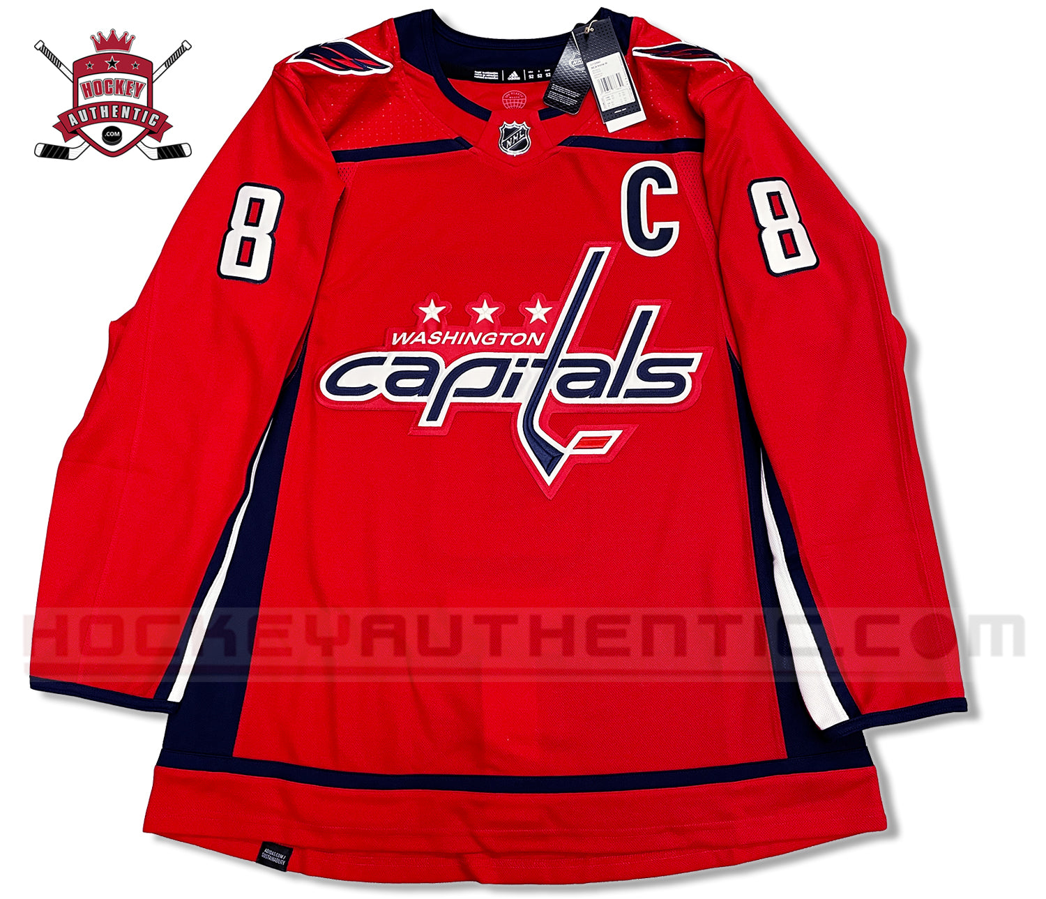 ANY NAME AND NUMBER WASHINGTON CAPITALS HOME OR AWAY AUTHENTIC ADIDAS –  Hockey Authentic