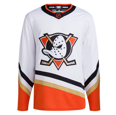 Customizable Anaheim Ducks Adidas 2022 Primegreen Reverse Retro Authentic NHL Hockey Jersey - Reverse Retro / XS/44