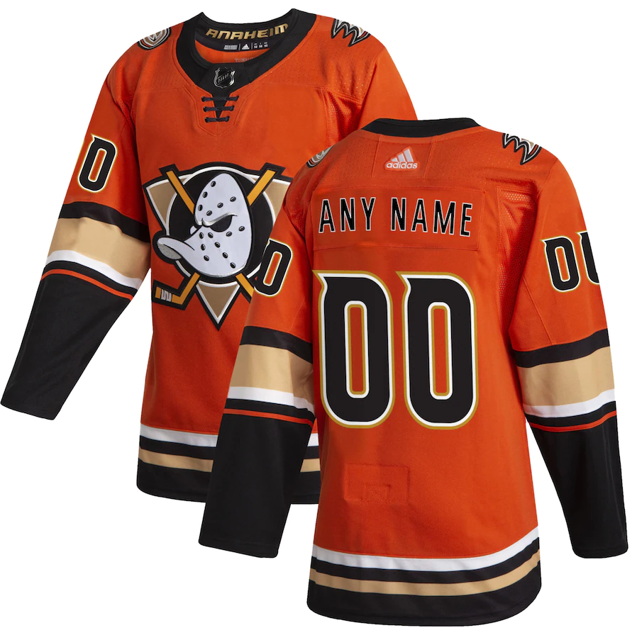 ANY NAME AND NUMBER ANAHEIM DUCKS THIRD AUTHENTIC ADIDAS NHL JERSEY (C ...