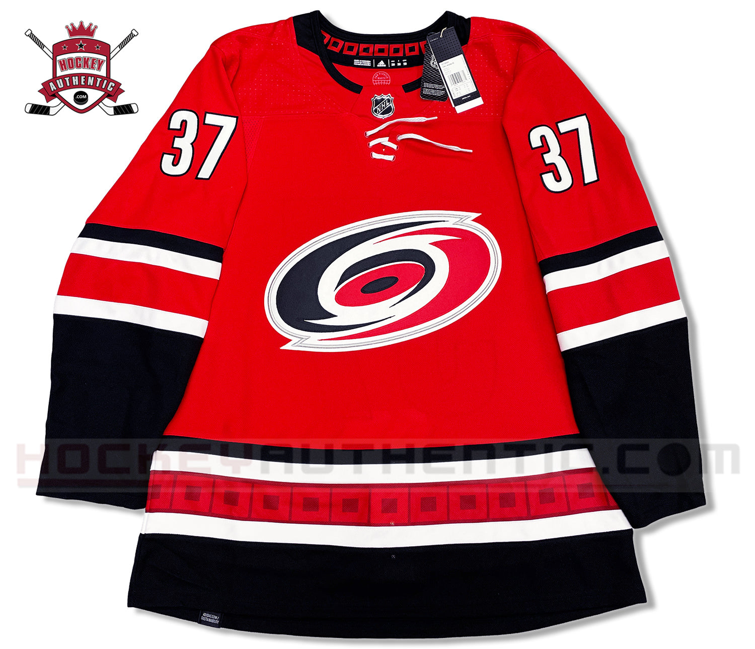 Andrei Svechnikov Carolina Hurricanes Adidas Primegreen Authentic NHL Hockey Jersey - Home (2023-24) / M/50