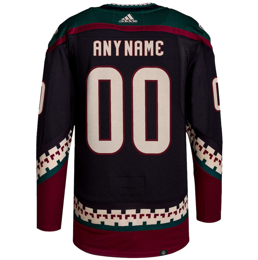 Customizable Arizona Coyotes Adidas Primegreen Authentic NHL Hockey Jersey