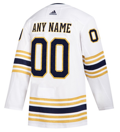 ANY NAME AND NUMBER BUFFALO SABRES 50TH ANNIVERSARY AUTHENTIC ADIDAS NHL JERSEY (CUSTOMIZED AEROREADY MODEL)