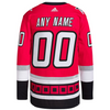 ANY NAME AND NUMBER CAROLINA HURRICANES 25TH ANNIVERSARY AUTHENTIC ADIDAS NHL JERSEY (CUSTOMIZED PRIMEGREEN MODEL)