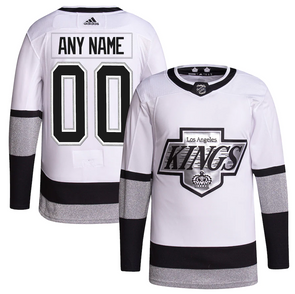 ANY NAME AND NUMBER LOS ANGELES KINGS THIRD AUTHENTIC ADIDAS NHL JERSEY (CUSTOMIZED PRIMEGREEN MODEL)