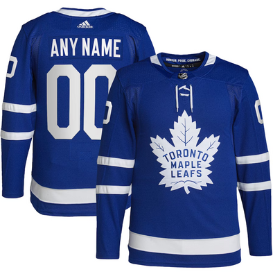 ANY NAME AND NUMBER TORONTO MAPLE LEAFS HOME OR AWAY AUTHENTIC ADIDAS NHL JERSEY (CUSTOMIZED PRIMEGREEN MODEL)