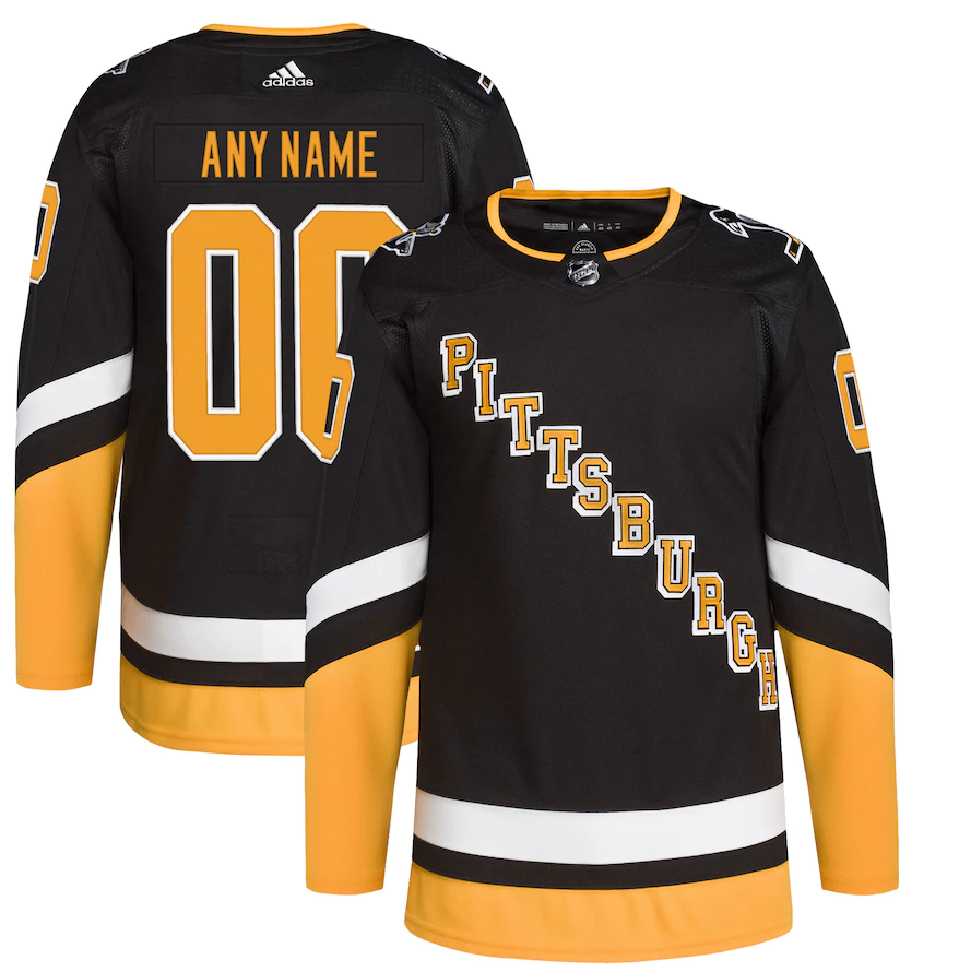 ANY NAME AND NUMBER PITTSBURGH PENGUINS THIRD AUTHENTIC ADIDAS NHL JER –  Hockey Authentic
