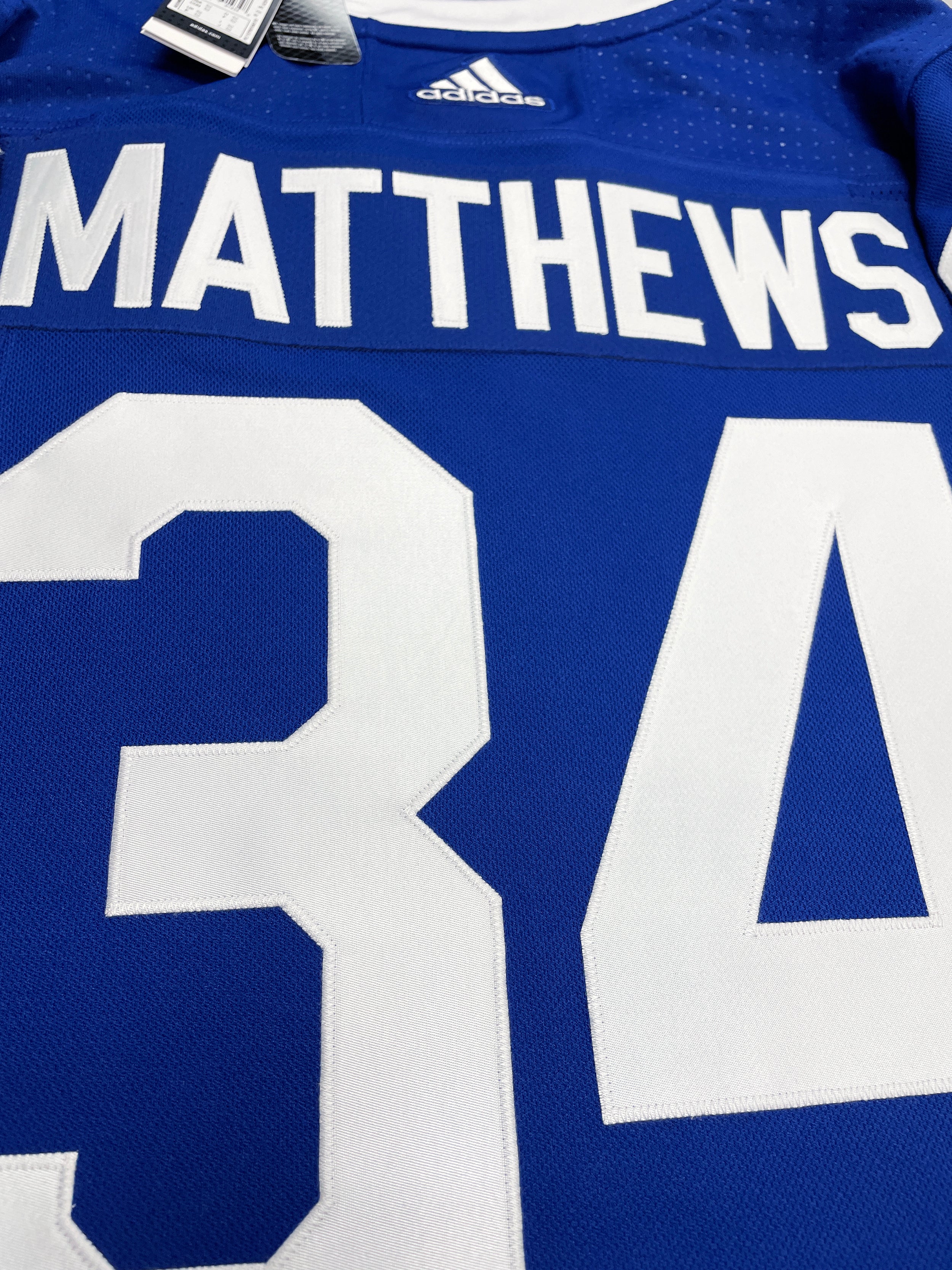 Auston Matthews Signed Toronto Maple Leafs Blue Adidas Auth. Jersey with A