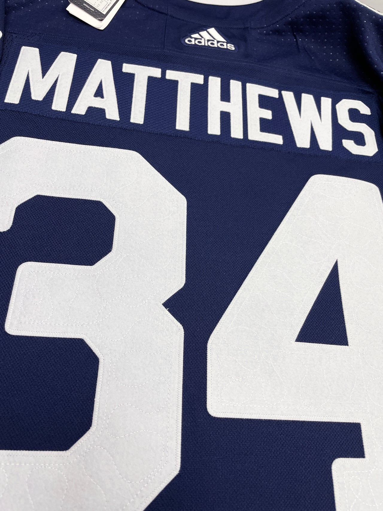 AUSTON MATTHEWS TORONTO MAPLE LEAFS 2022 HERITAGE CLASSIC AUTHENTIC ADIDAS NHL JERSEY