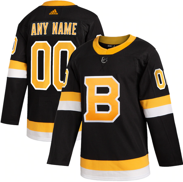 ANY NAME AND NUMBER BOSTON BRUINS THIRD AUTHENTIC ADIDAS NHL JERSEY (CUSTOMIZED PRIMEGREEN MODEL)