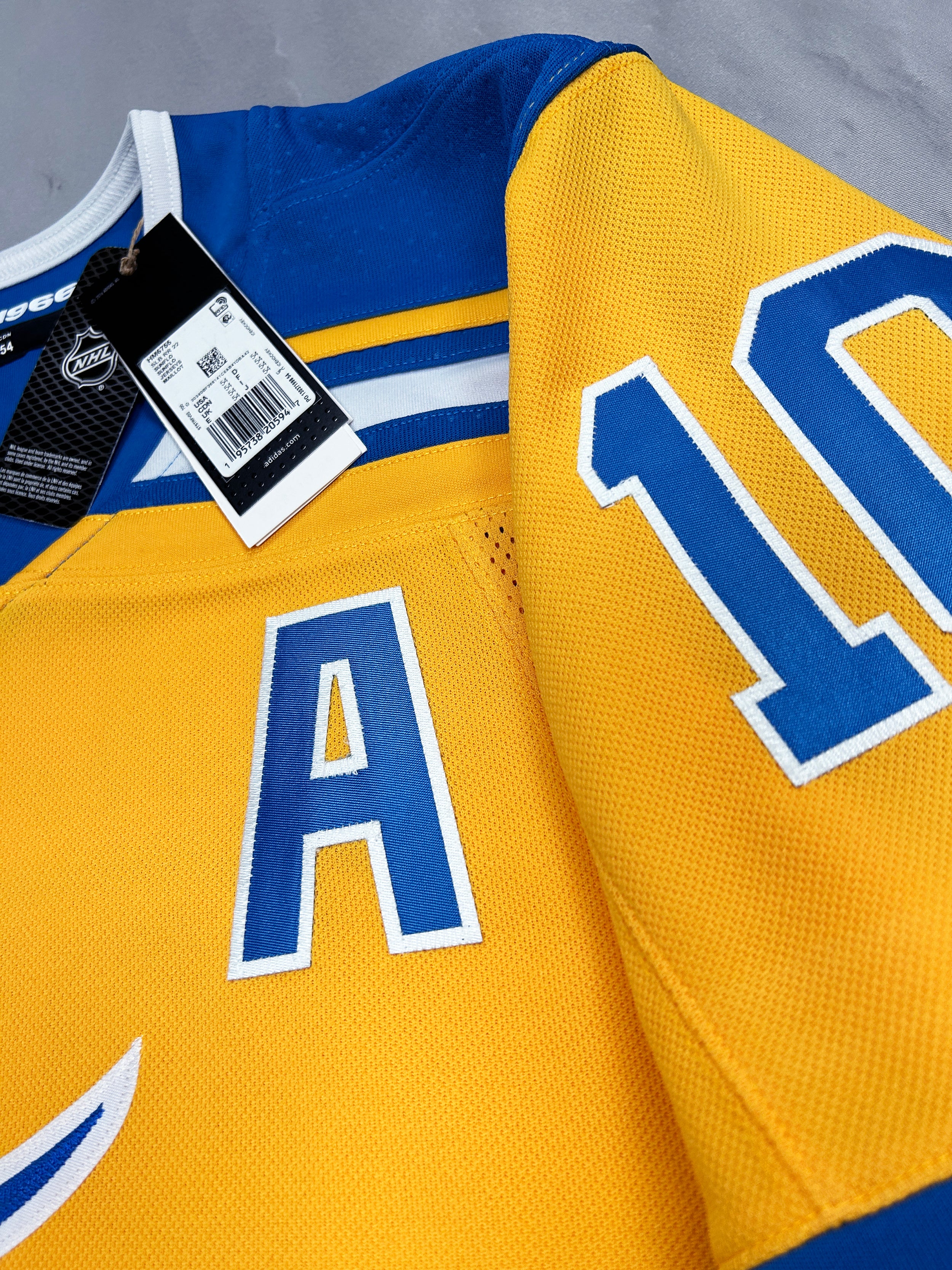 Customizable St Louis Blues Adidas 2022 Primegreen Reverse Retro Authentic NHL Hockey Jersey - Reverse Retro / XL/54