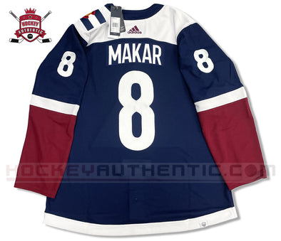 Colorado Avalanche No8 Cale Makar Green Salute to Service Stitched Jersey
