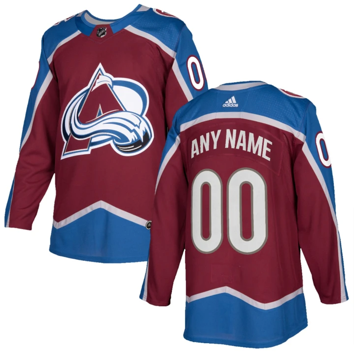 ANY NAME AND NUMBER COLORADO AVALANCHE HOME OR AWAY AUTHENTIC ADIDAS N – Hockey  Authentic