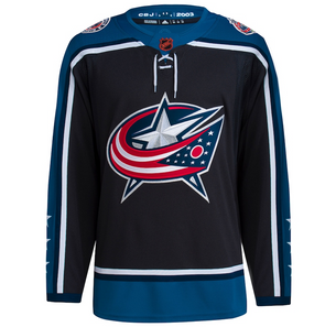 ANY NAME AND NUMBER COLUMBUS BLUE JACKETS REVERSE RETRO AUTHENTIC ADIDAS NHL JERSEY (CUSTOMIZED PRIMEGREEN MODEL)