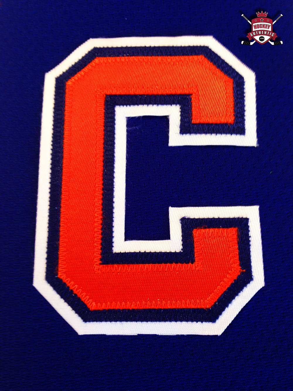 CAPTAIN C OFFICIAL PATCH FOR EDMONTON OILERS BLUE JERSEY – Hockey  Authentic