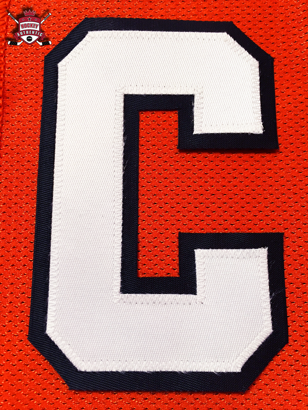 CAPTAIN "C" OFFICIAL PATCH FOR PHILADELPHIA FLYERS ORANGE JERSEY - Hockey Authentic