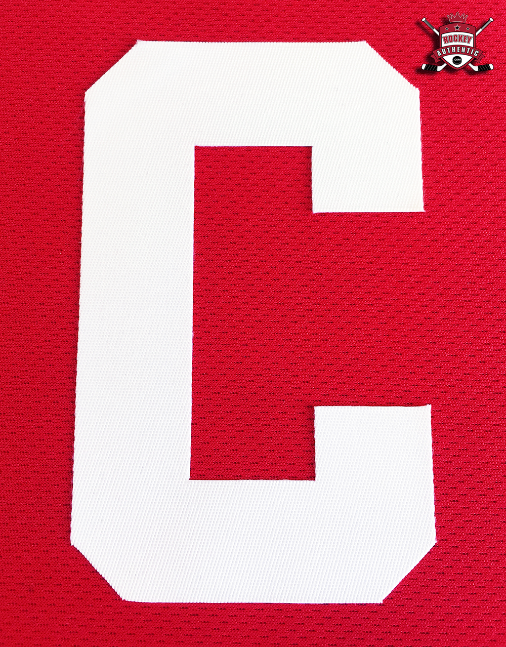 CAPTAIN "C" OFFICIAL PATCH FOR DETROIT RED WINGS RED JERSEY - Hockey Authentic