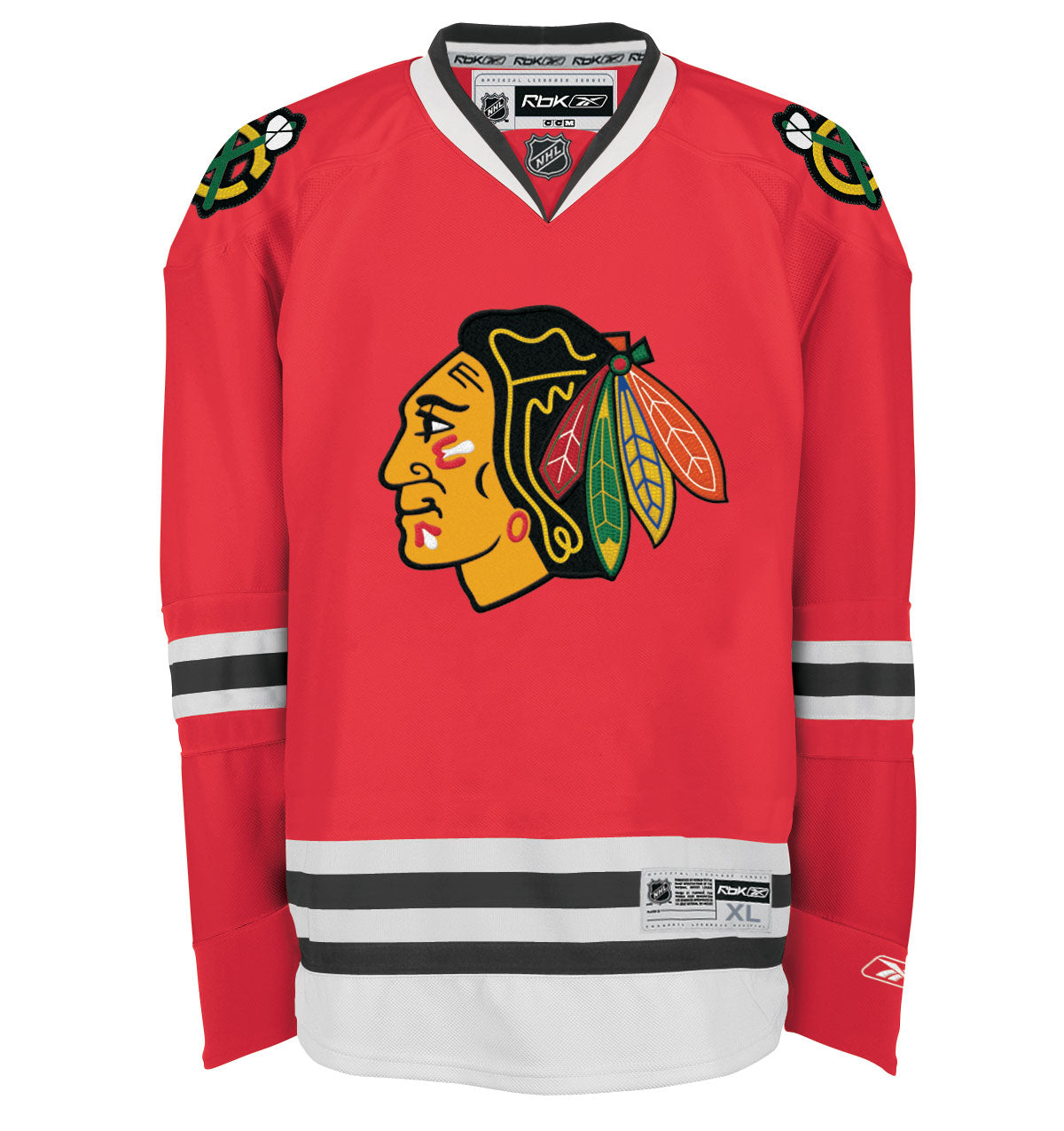 Chicago Blackhawks adidas Home Authentic Custom Jersey - Red