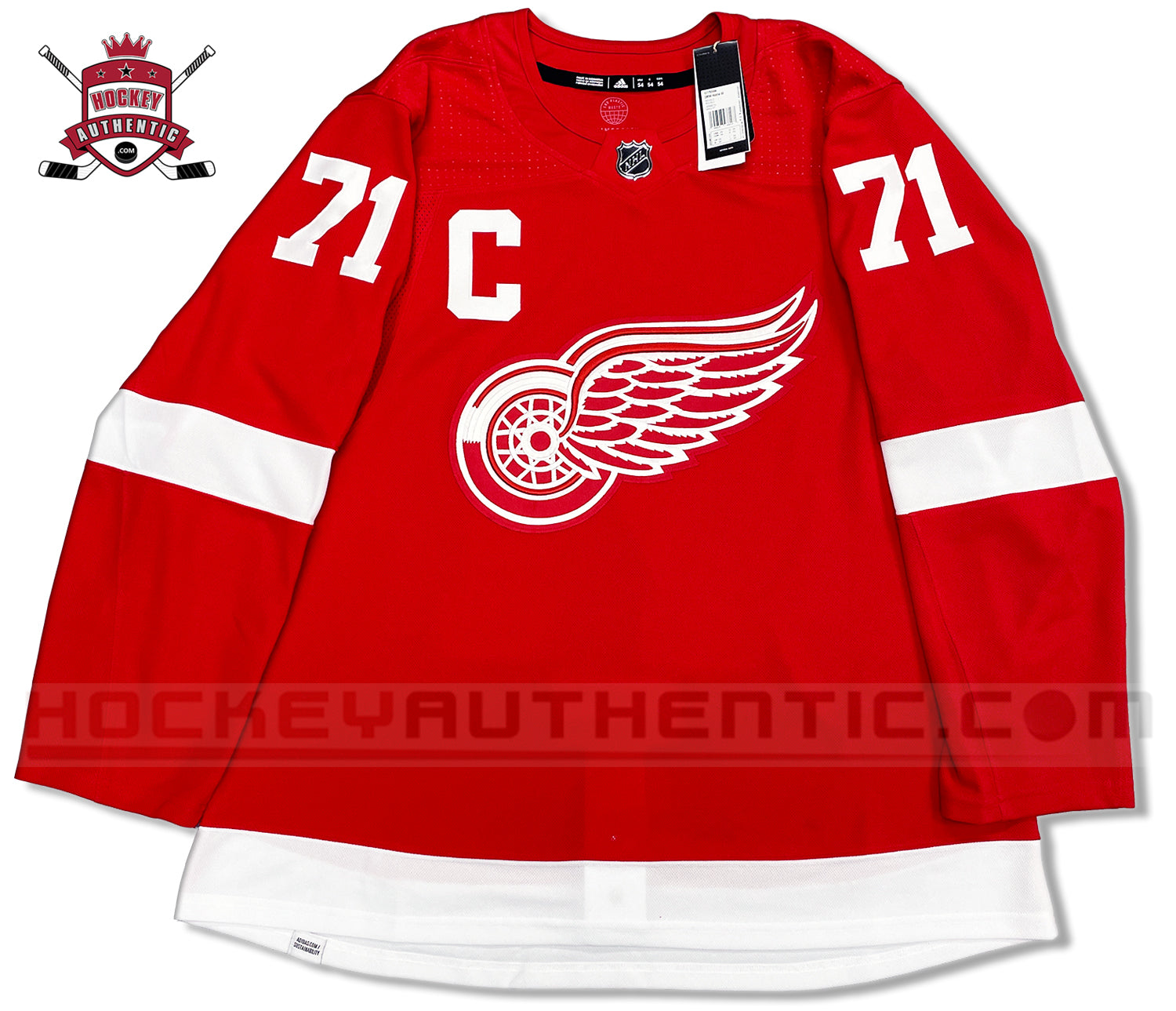 Detroit Red Wings Adidas Primegreen Authentic NHL Hockey Jersey –