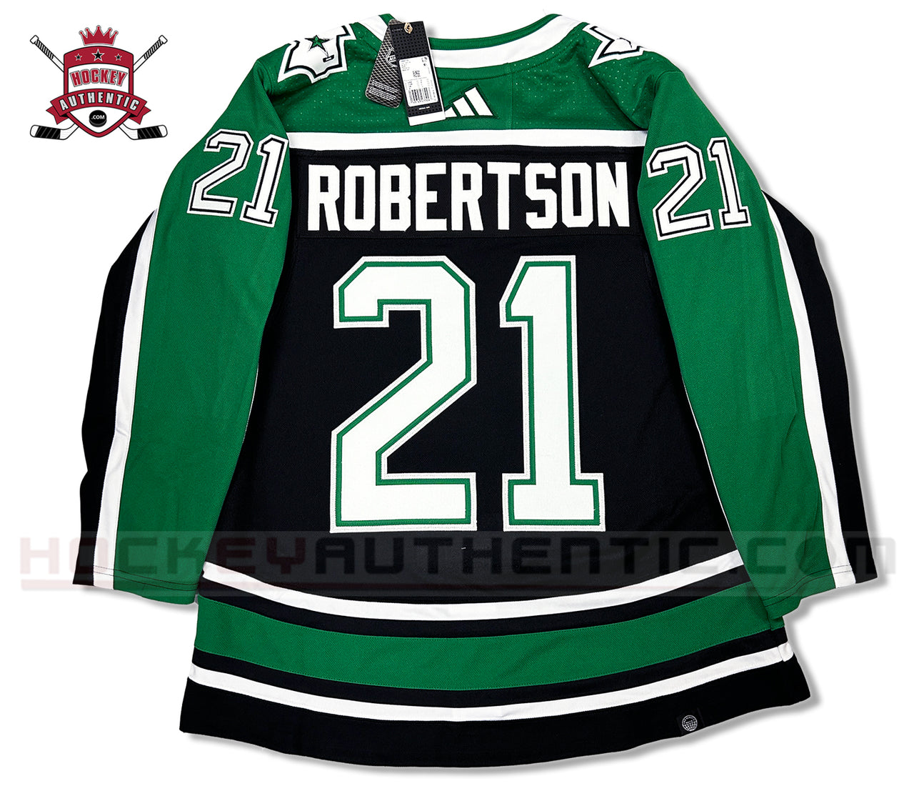 ANY NAME AND NUMBER DALLAS STARS REVERSE RETRO AUTHENTIC ADIDAS NHL JERSEY (CUSTOMIZED PRIMEGREEN MODEL)