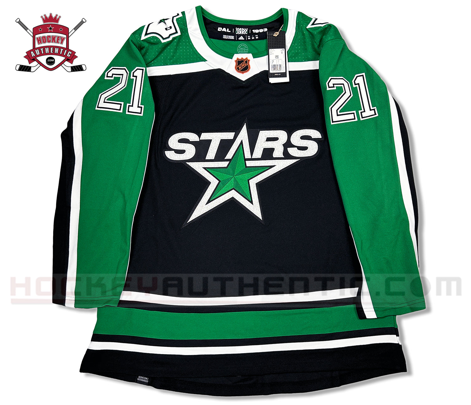 Joe Pavelski Dallas Stars Adidas Primegreen Authentic NHL Hockey Jersey - Home / XL/54