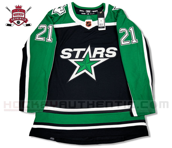 ANY NAME AND NUMBER DALLAS STARS REVERSE RETRO AUTHENTIC ADIDAS NHL JERSEY (CUSTOMIZED PRIMEGREEN MODEL)