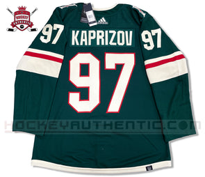 KIRILL KAPRIZOV MINNESOTA WILD HOME AUTHENTIC ADIDAS NHL JERSEY (PRIMEGREEN MODEL)