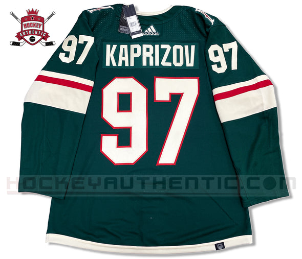 KIRILL KAPRIZOV MINNESOTA WILD HOME AUTHENTIC ADIDAS NHL JERSEY (PRIMEGREEN MODEL)