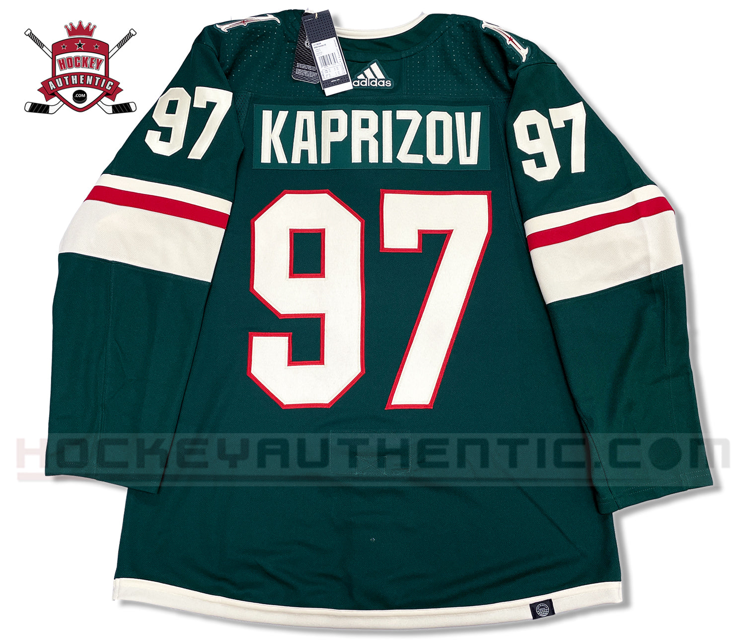 Kirill Kaprizov Minnesota Wild Autographed adidas Green Authentic