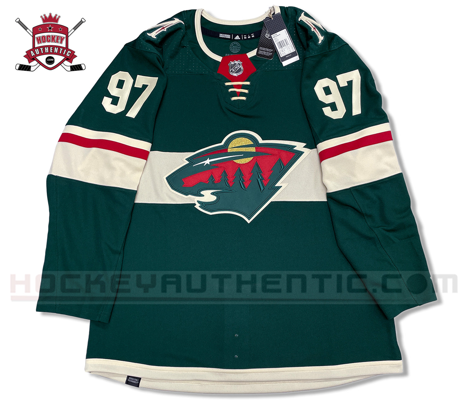 Minnesota Wild Kirill Kaprizov Hockey JerseyGreen Used Size 54