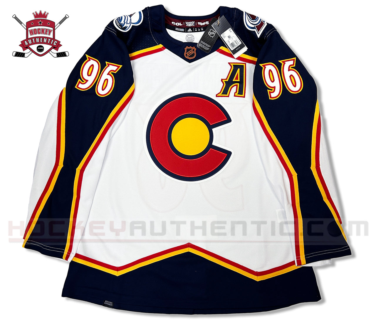 ANY NAME AND NUMBER COLORADO AVALANCHE REVERSE RETRO AUTHENTIC ADIDAS NHL JERSEY (CUSTOMIZED PRIMEGREEN MODEL)