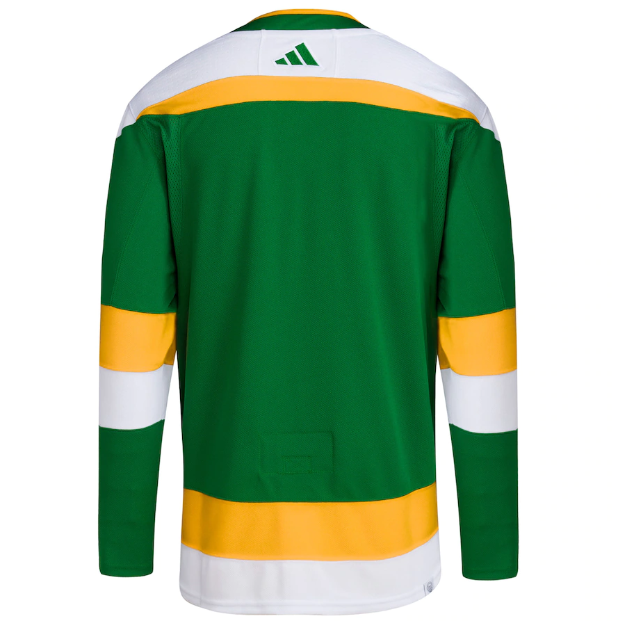 ANY NAME AND NUMBER MINNESOTA WILD REVERSE RETRO AUTHENTIC ADIDAS NHL JERSEY (CUSTOMIZED PRIMEGREEN MODEL)