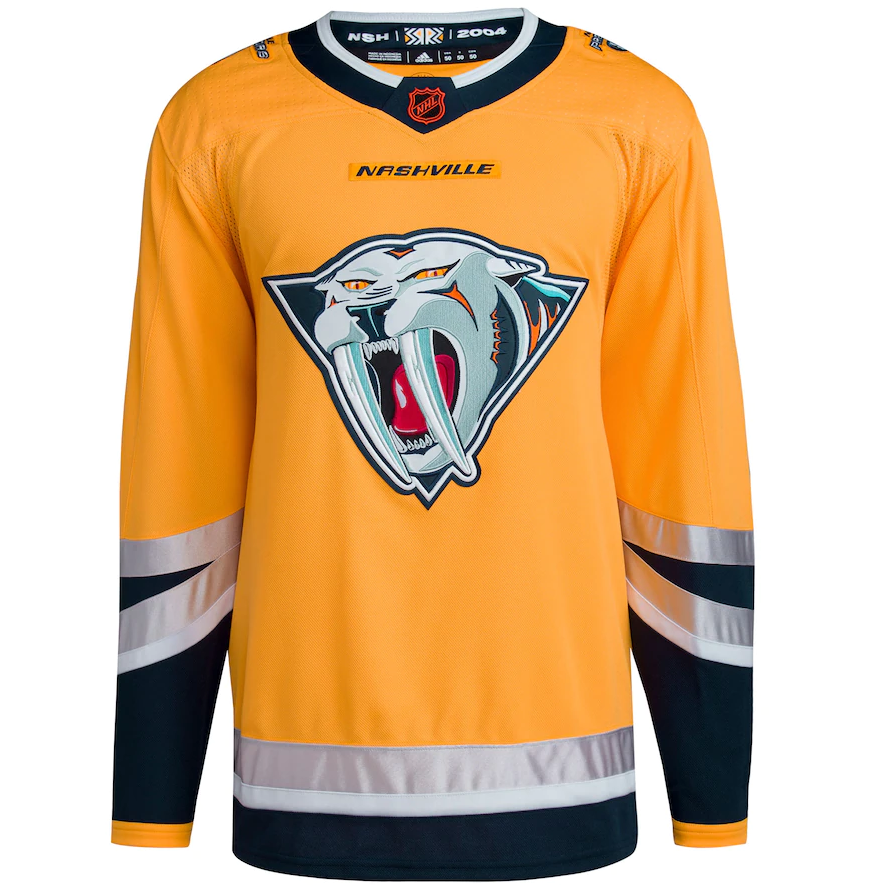 NASHVILLE PREDATORS REVERSE RETRO AUTHENTIC ADIDAS NHL JERSEY