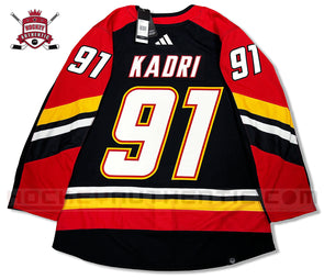 ANY NAME AND NUMBER CALGARY FLAMES REVERSE RETRO AUTHENTIC ADIDAS NHL JERSEY (CUSTOMIZED PRIMEGREEN MODEL)