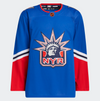 ANY NAME AND NUMBER NEW YORK RANGERS REVERSE RETRO AUTHENTIC ADIDAS NHL JERSEY (CUSTOMIZED PRIMEGREEN MODEL)