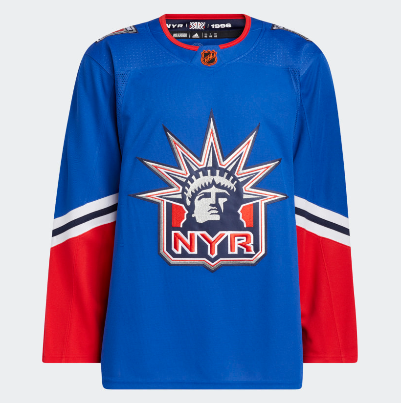 ALTERNATE "A" OFFICIAL PATCH FOR NEW YORK RANGERS REVERSE RETRO 2 JERSEY