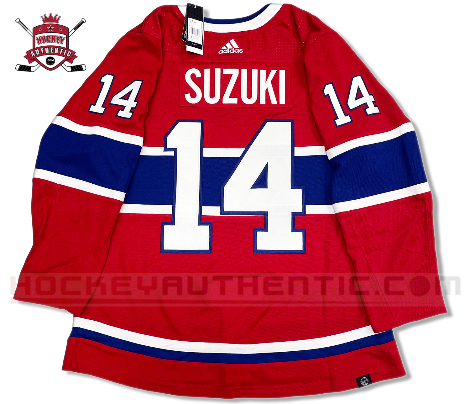 Nick Suzuki Montreal Canadiens Adidas Primegreen Authentic NHL