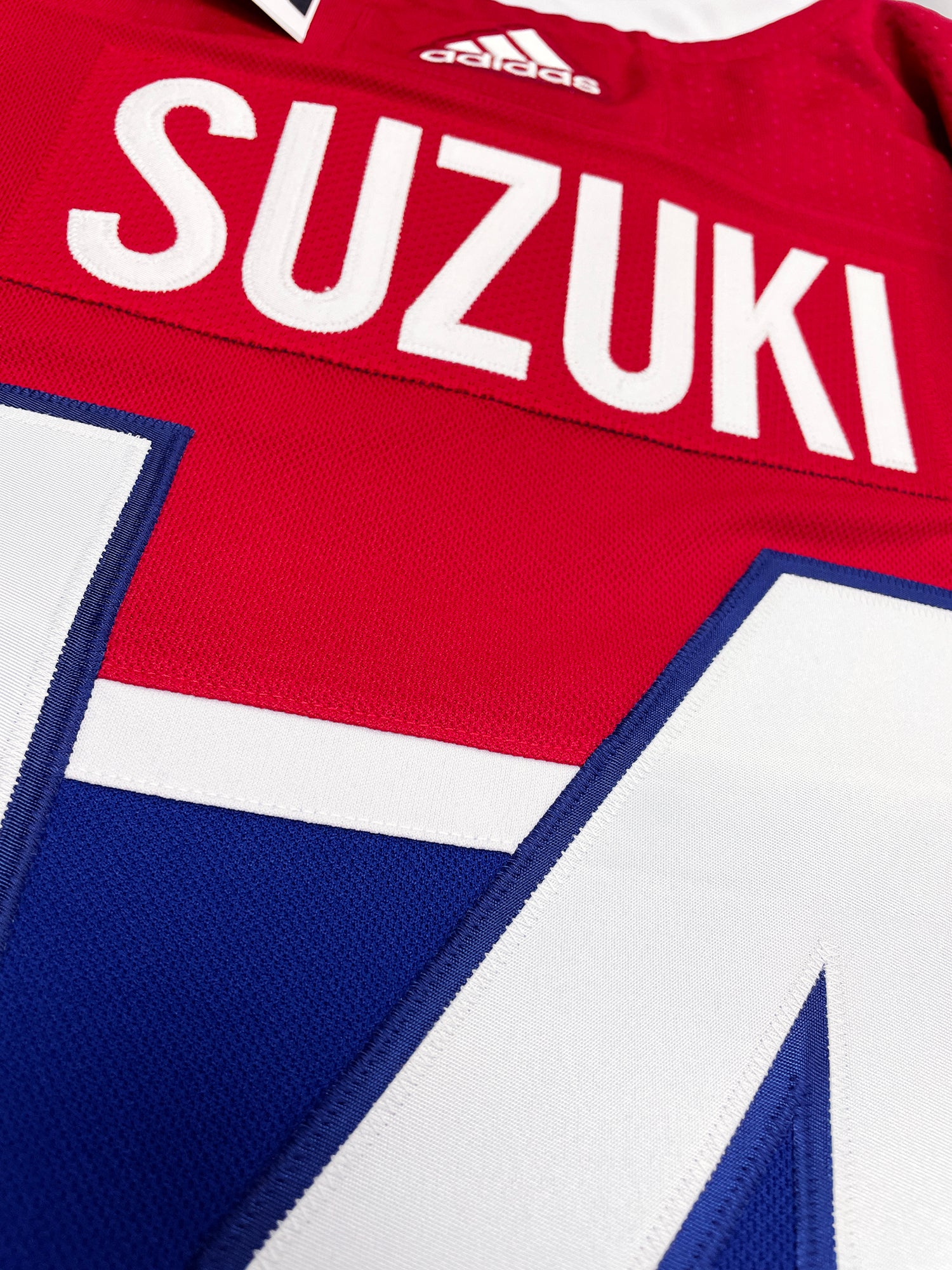 Nick Suzuki Montreal Canadiens NHL Adidas Men's Red Primegreen Authent —