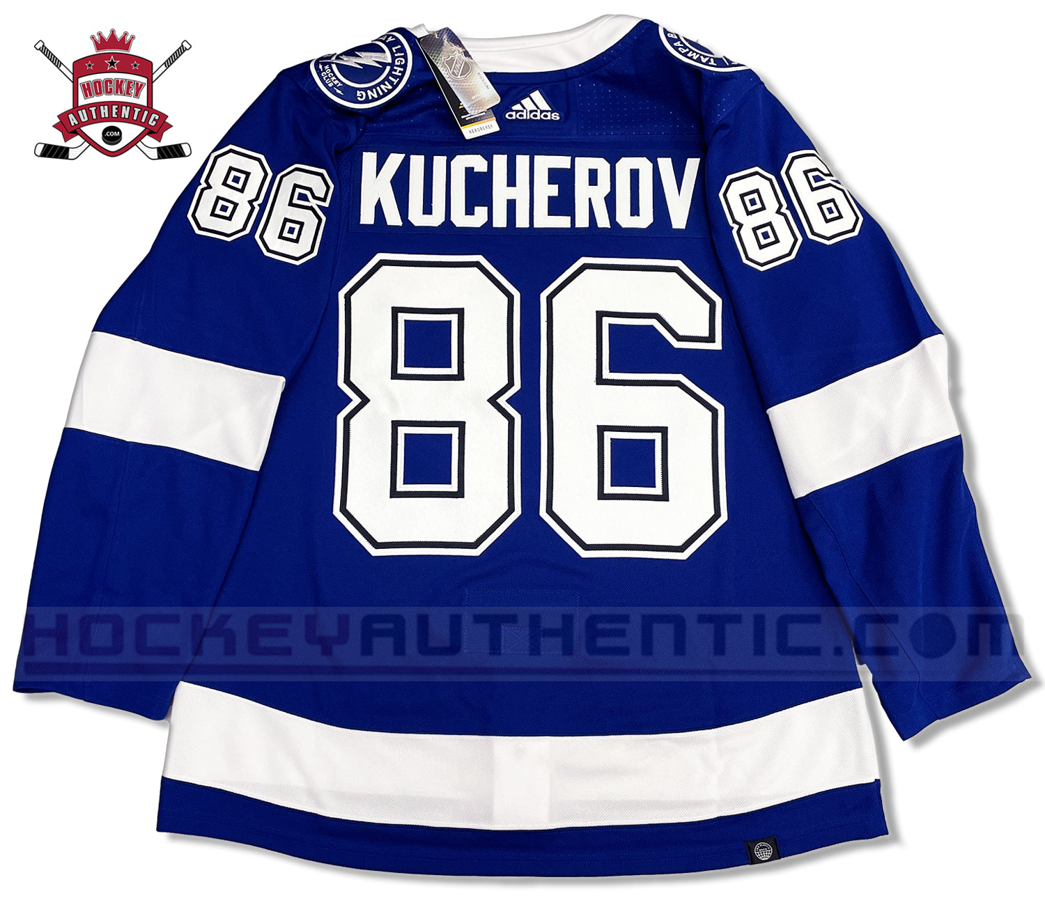 Nikita Kucherov / Autographed Tampa Bay Lightning Custom Hockey Jersey