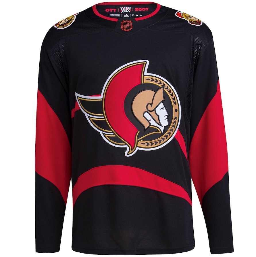 ANY NAME AND NUMBER OTTAWA SENATORS REVERSE RETRO AUTHENTIC ADIDAS NHL JERSEY (CUSTOMIZED PRIMEGREEN MODEL)