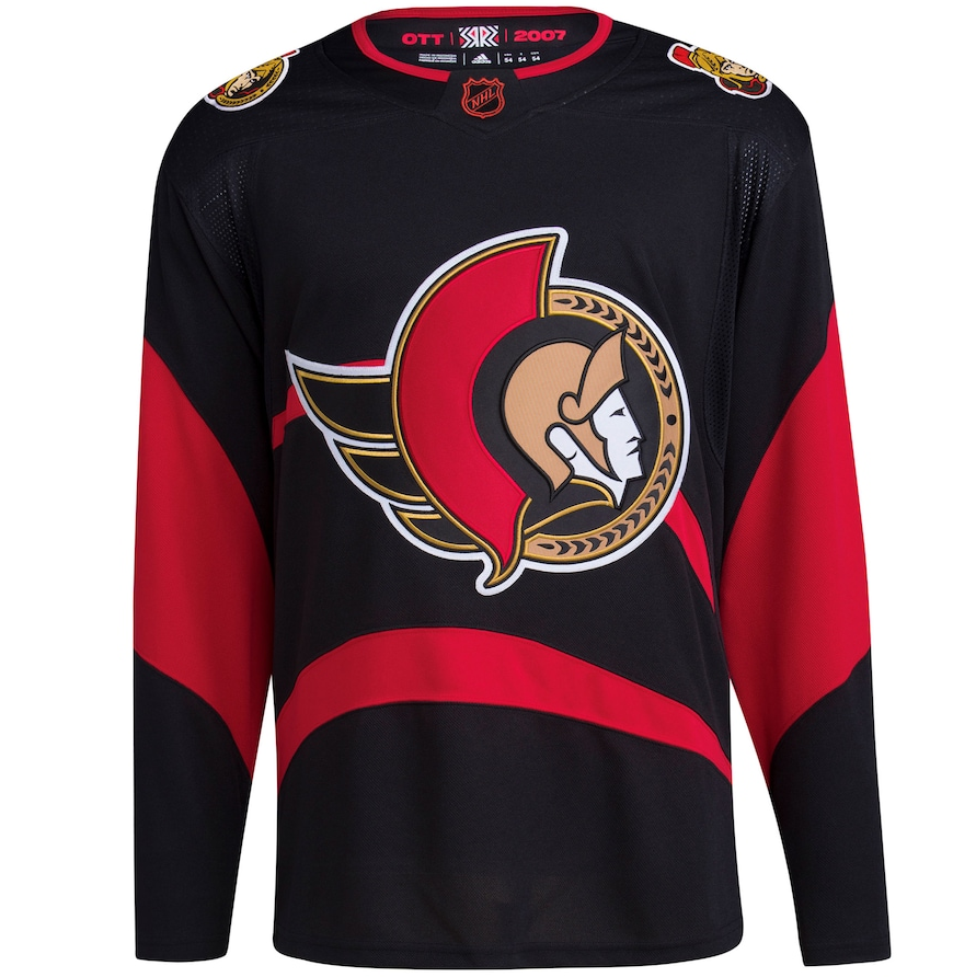 Custom Hockey Jerseys Ottawa Senators Jersey Name and Number 2020-21 Red Reverse Retro Alternate NHL