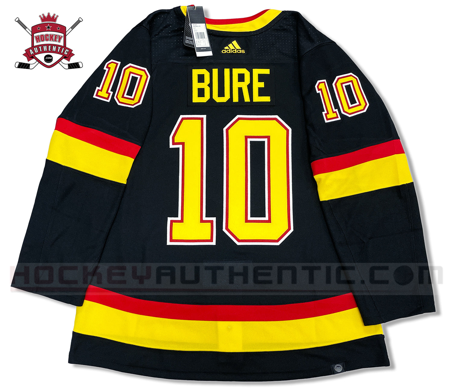 Adidas Vancouver Canucks No10 Pavel Bure Blue Home Authentic Drift Fashion Stitched NHL Jersey