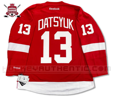 PAVEL DATSYUK Signed Detroit Red Wings White Adidas Jersey - NHL