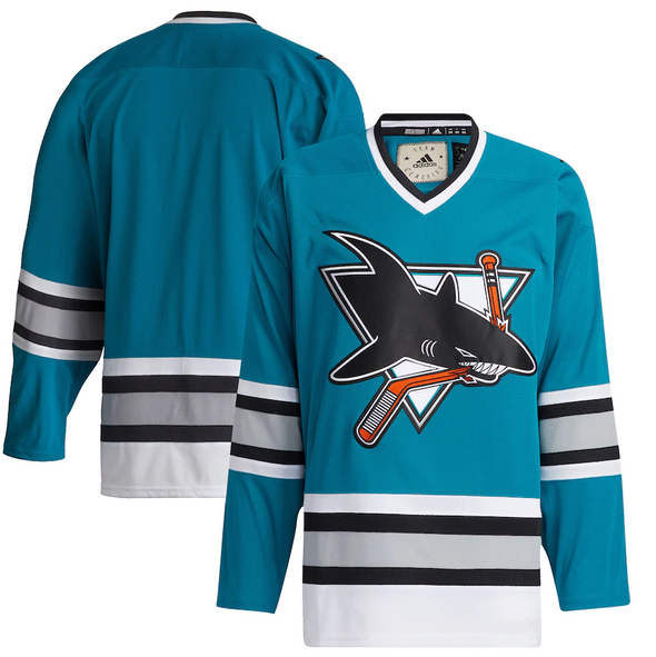 ANY NAME AND NUMBER SAN JOSE SHARKS ADIDAS TEAM CLASSICS NHL JERSEY (CUSTOMIZED)